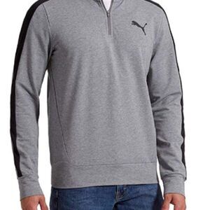 Puma Men’s Stretchlite Half Zip Sweatshirt | MEDIUM GRAY HEATHER |‎ Medium